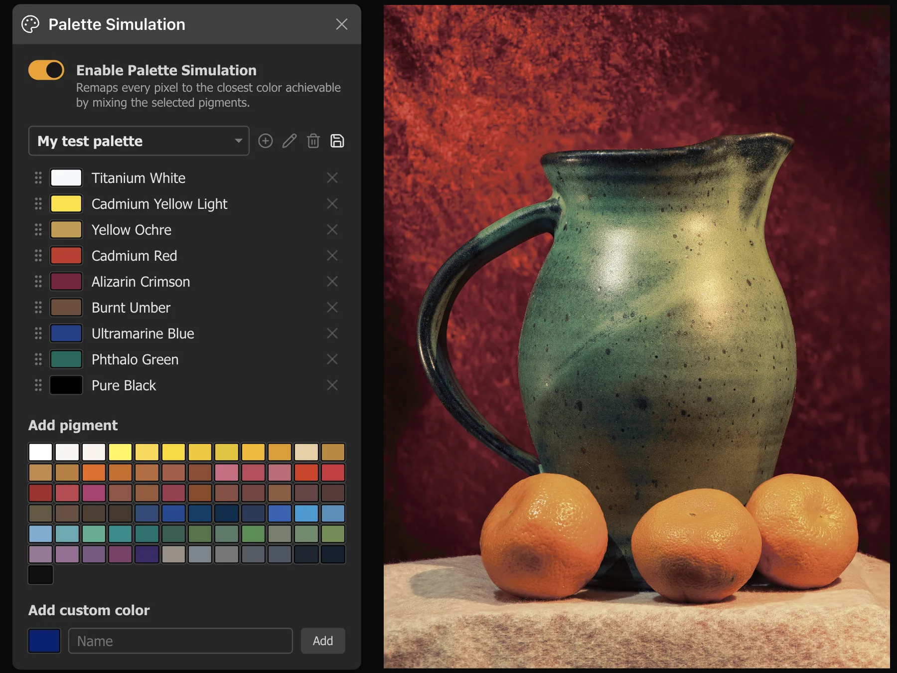 Custom Palette