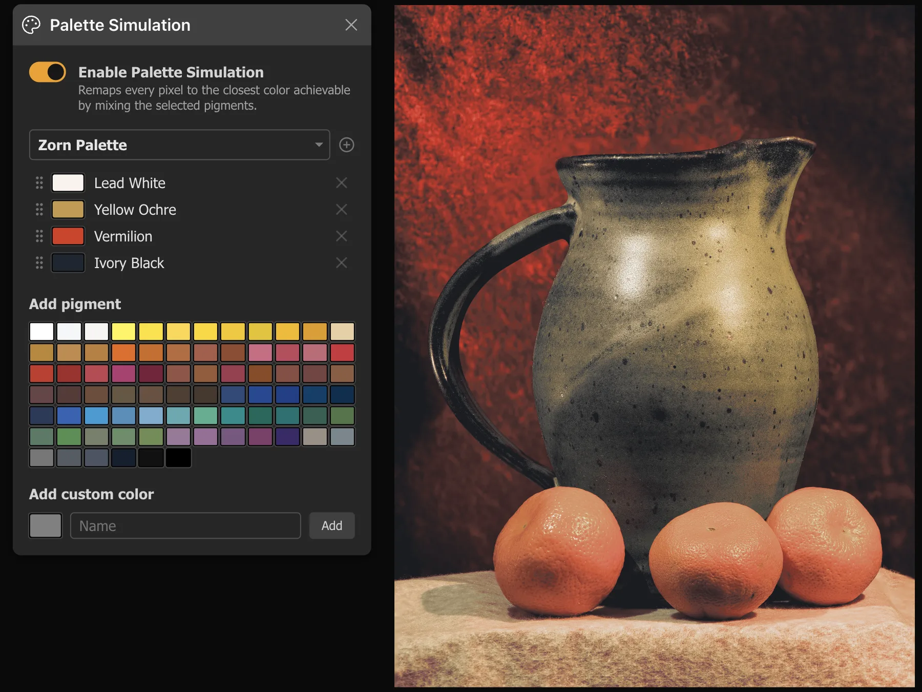 Zorn Limited Palette